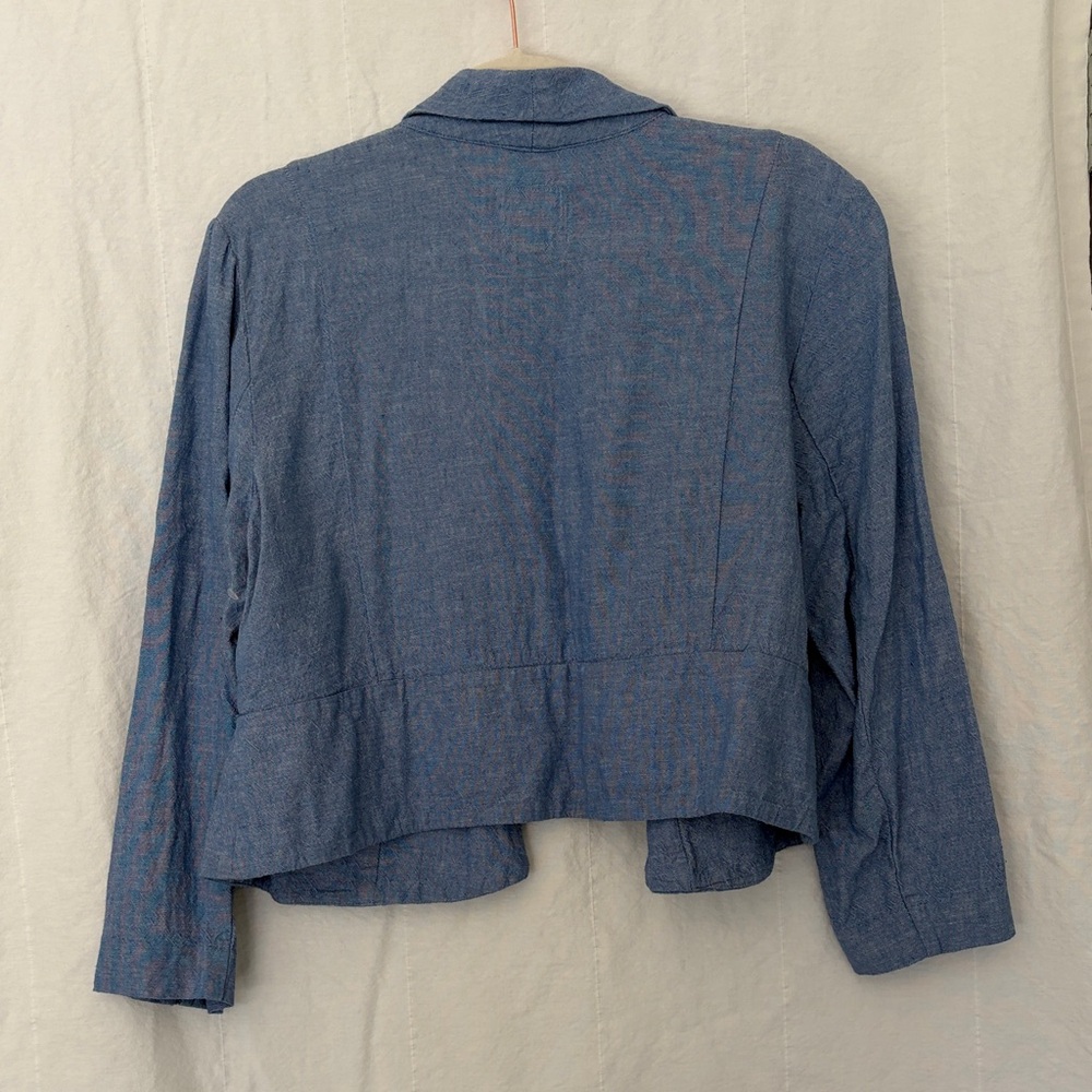 Old Navy Light Blue Open-Front Blazer, Large - Picture 5 of 6